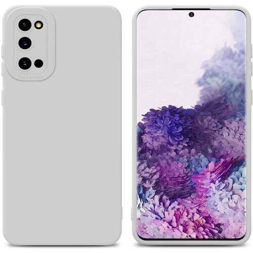  Ohišje, združljiv s Samsungom v tekoči beli barvi - zaščitni pokrov iz fleksibilnega silikona TPU, (20603071) Cene