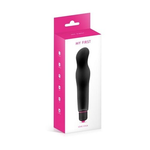  analni silikonski vibrator | my first love stick black Cene