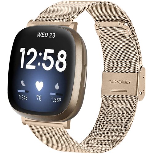 INF fitbit versa 3 / sense zapestnica zlato iz nerjavečega jekla, (21264703) Cene