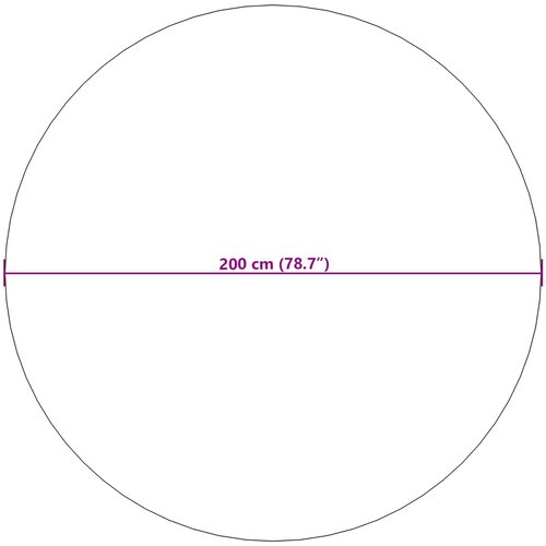  Tepisi za područja Kružni SIROLO Bež &amp;Oslash; 200 CM Poliester Slike