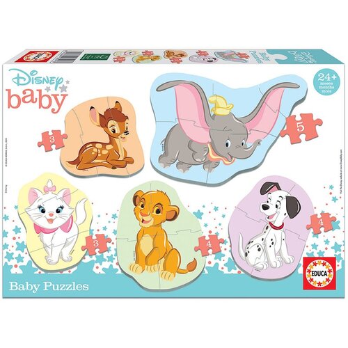 Educa Puzzles Baby Disney Animals 2 - 5 sestavljank (EDU18591), (21215648) Cene