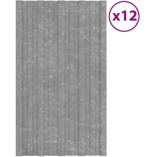 VidaXL Krovni paneli 12 kom od pocinčanog čelika srebrni 80 x 45 cm Slike