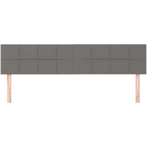  Uzglavlja 2 kom tamnosiva 90x5x78/88 cm od tkanine Slike