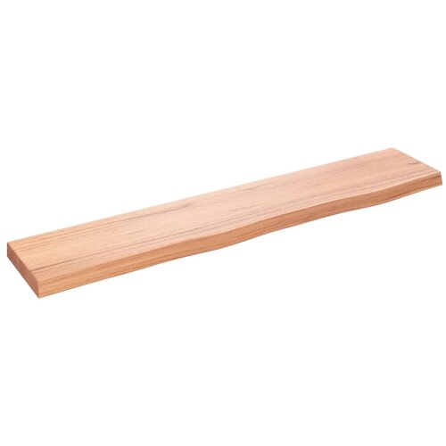 Maison Chic Stenska polica - Viseča Polica svetlo rjava 100x20x4 cm trdna hrastovina, (21784626) Cene