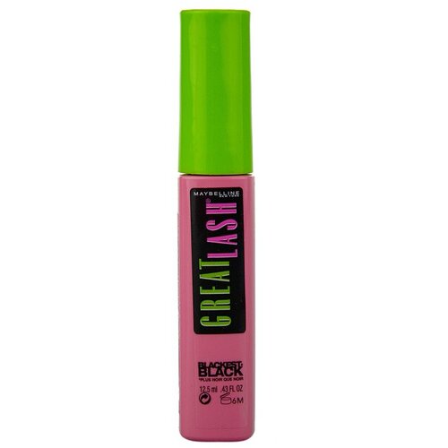 Maybelline Great Lash Blackest Black maskara nijansa Blackest Black 12.5 ml Slike