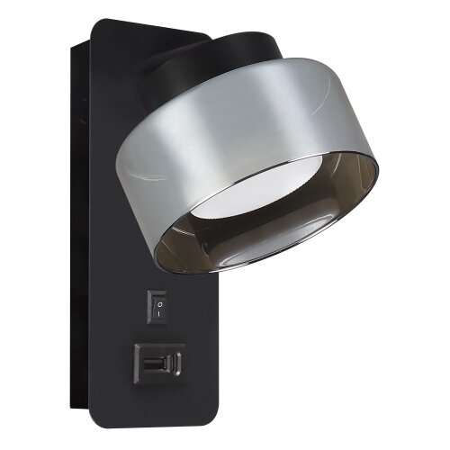 Brilagi - LED Zidna lampa sa USB portom AURA LUX 1xGX53/30W/230V crna/dimljena Slike
