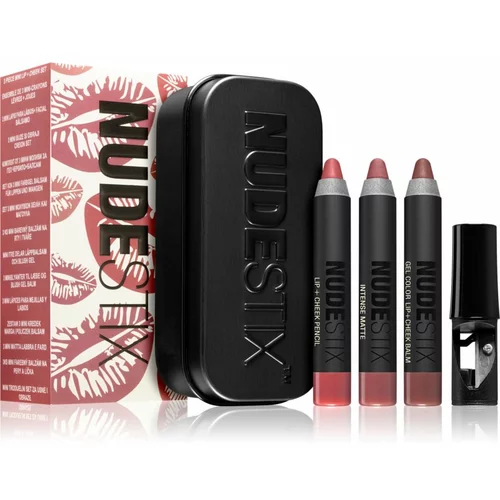 Nudestix Kit Everyday Nude Mini set dekorativne kozmetike (za ustnice in lica)