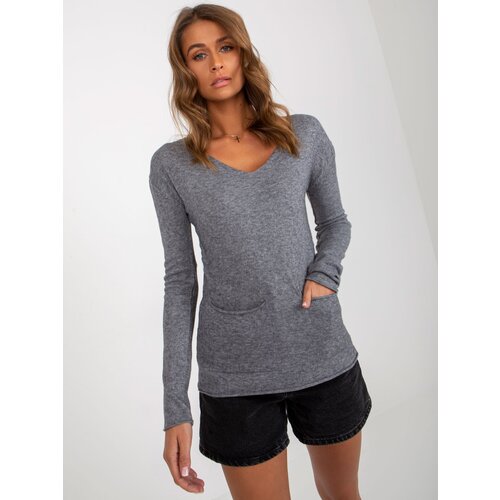 COCO ANGELO Sweater-VI-SW-20282.32-dark grey Slike