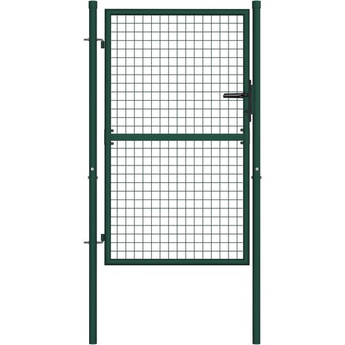 vidaXL Vrata za ograjo iz jekla 100x125 cm zelena, (20708241) Cene