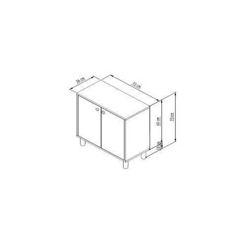 Hanah home lina - anthracite anthracite multi purpose cabinet Slike