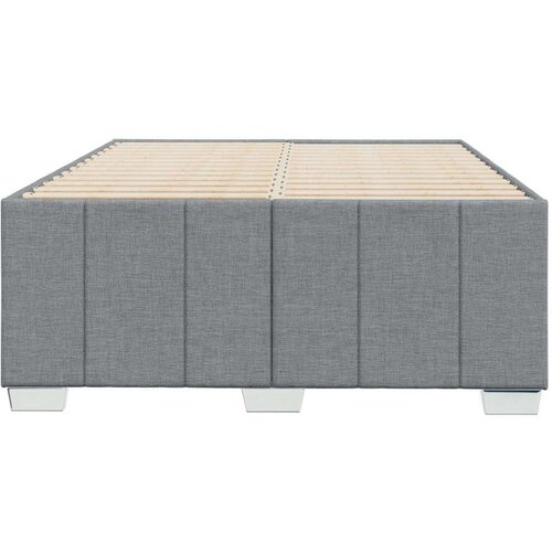 VidaXL Okvir kreveta svjetlosivi 120 x 190 cm od tkanine Slike