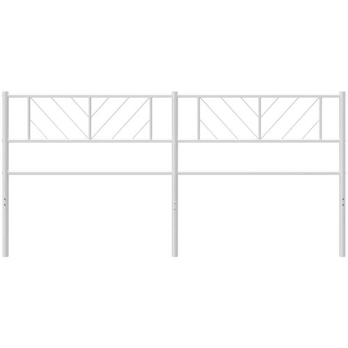  Metalno uzglavlje bijelo 193 cm Slike