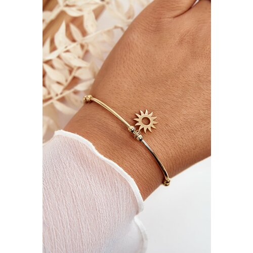 Kesi Women's slip-on steel sun bracelet, gold Slike