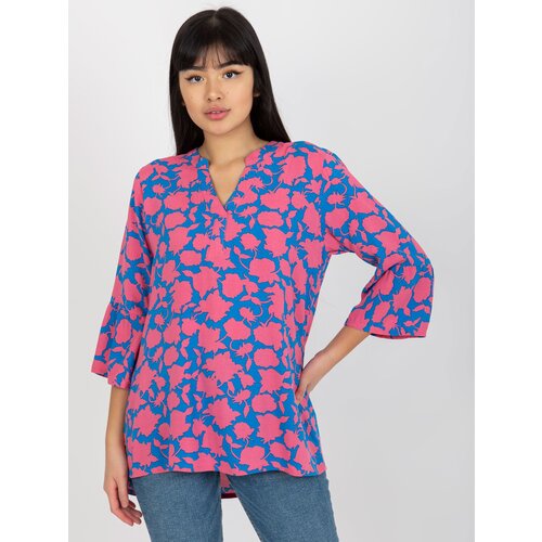 Fashion Hunters Women&amp;#039;s Boho Blouse with 3/4 Sleeves Sublevel - Multicolor Slike