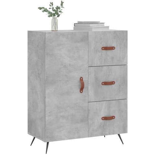  Komoda siva boja betona 69,5x34x90 cm od konstruiranog drva Slike