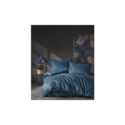 Dekordom Posteljina cb elegant stripe saten - mavi Cene