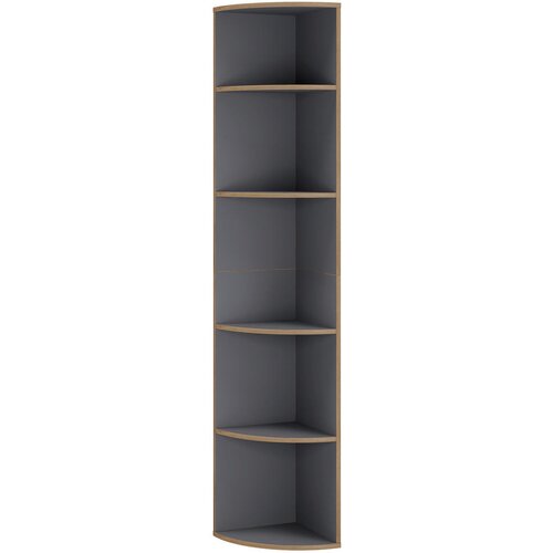 Livetastic KOTNI REGAL 33/183/33 cm antracit, medeni hrast Slike