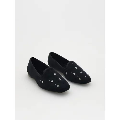 Reserved Ladies` loafer shoes - črna