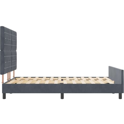 VidaXL Krevet Tamno Siva 160x200 cm Bar&amp;scaron;un Slike