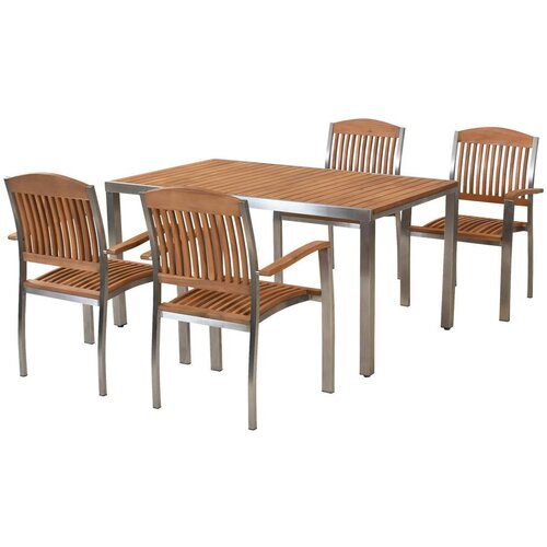 Gardenson Vrtni Set Keros, 5-Delni, Jeklo, Masiven Les Cene