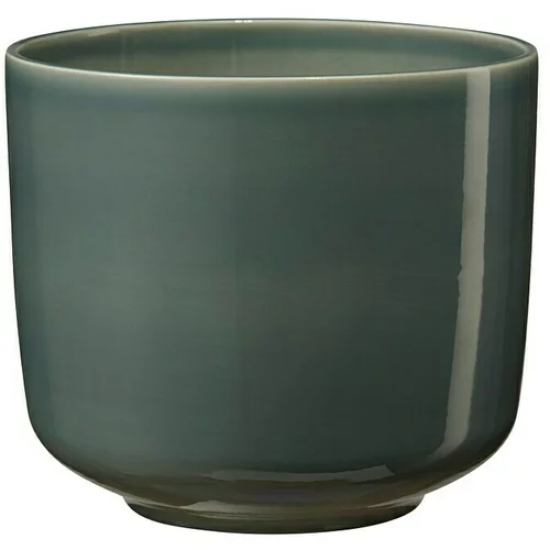 Soendgen Keramik Okrugla tegla za biljke (Vanjska dimenzija (ø x V): 13 x 12 cm, Sivo-zelena, Keramika)
