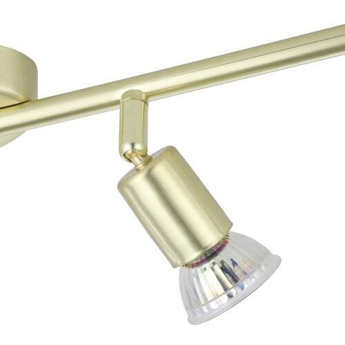 Eglo stropni reflektor Buzz-LED 33187, 4x GU10 LED 2,8 W, duljina 68,5 cm, bru&amp;scaron;eni mesing Slike