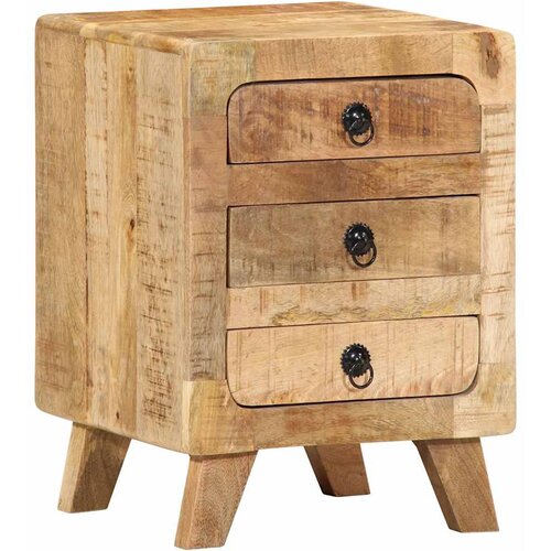 vidaXL Noćni ormarić 37x32x50 cm Puno drvo Grubo Mango Cijene