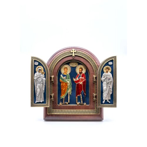  Triptih Sveti Apostoli Petar i Pavle, 220x255x32mm Cene
