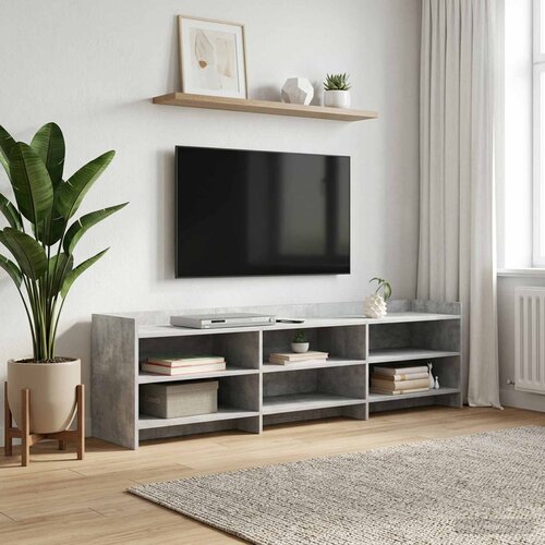 TV ormar 168 x 33 x 47 cm Betonska siva Konstruirano drvo Slike