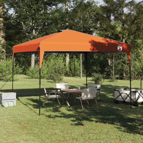 VidaXL &amp;scaron;ator s nadstre&amp;scaron;nicom narančasta 300 x 300 x 227 / 236 / 245 cm Slike