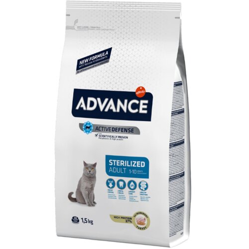 Advance suva hrana za sterilisane mačke sa ukusom ćuretine 1.5kg Cene