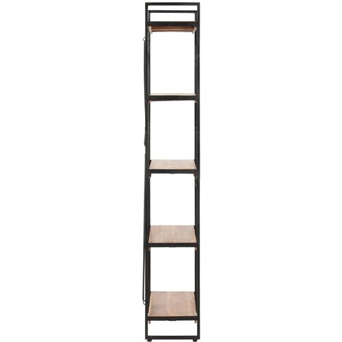Police za knjige s 5 razina 90x30x180 cm masivno bagremovo drvo Slike