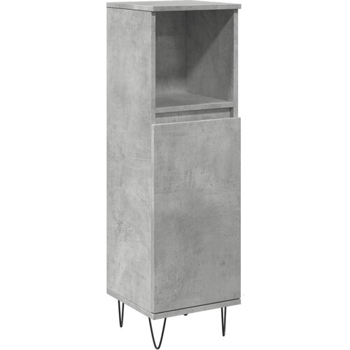 Maison Chic Kopalniška omarica - Kopalniški kabinet betonsko siva 30x30x100 cm inženirski les, (21794682) Cene