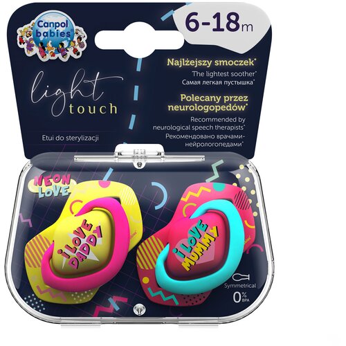 Canpol BABIES SILIKONSKA VARALICA 6-18M NEON LOVE 2 KOM PINK Cene