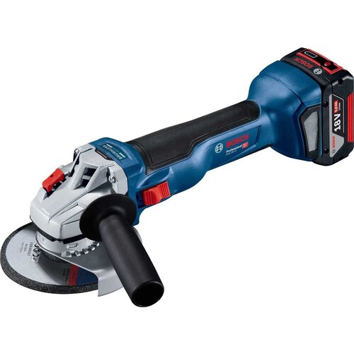 Bosch Angle Grinder 18V 125 mm 2x5.0ah + L-Boxx GWS 18V-10, (21106010) Cene