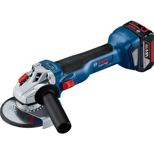 Bosch Angle Grinder 18V 125 mm 2x5.0ah + L-Boxx GWS 18V-10, (21106010)