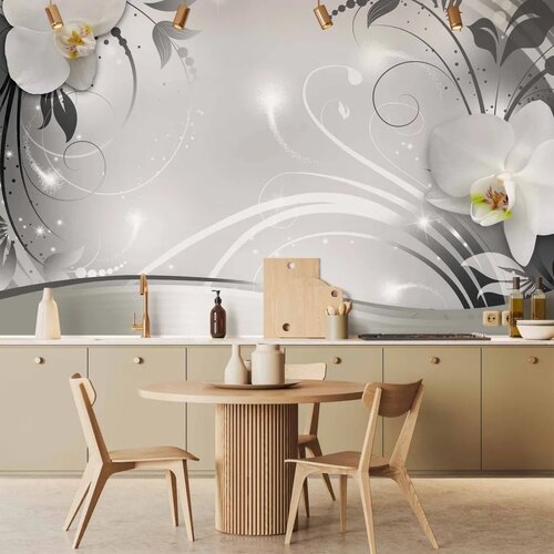  Foto tapeta - Silver Abstract 100x70 Cene
