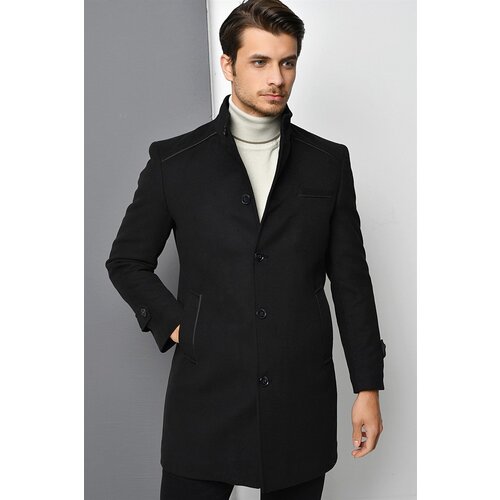 Dewberry PLT8391 MEN&amp;#039;S COAT-BLACK Slike