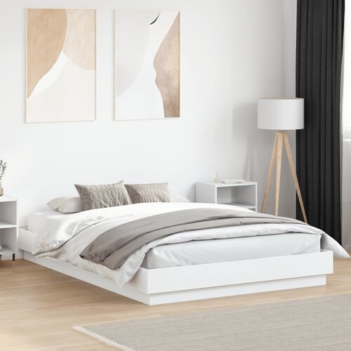 Furnova Posteljni okvir bel 150x200 cm inženirski les, (21935963) Slike