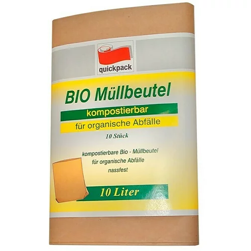 Quickpack Vreće za smeće Bio-Abfallbeutel (Zapremnina: 10 l, 10 Kom., Smeđe boje)