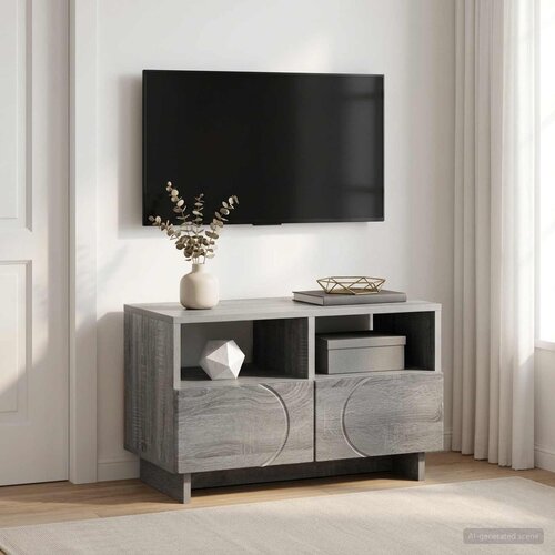  TV stalak 60 x 34,5 x 40 cm Siva Sonoma Konstruirano drvo Cijene