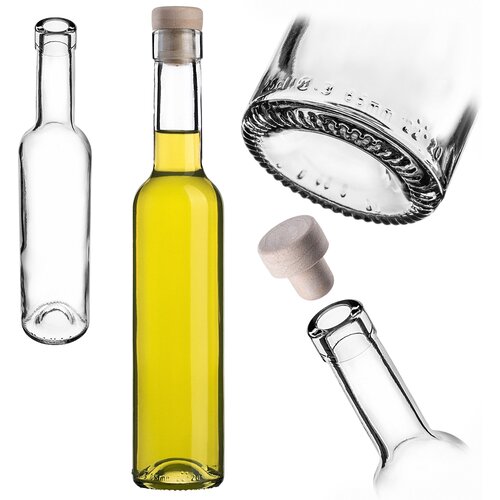 KADAX Mocali steklena steklenica 250 ml za likerje, vino, mesečino, liker, sirup s pluto, (5000354923) Cene
