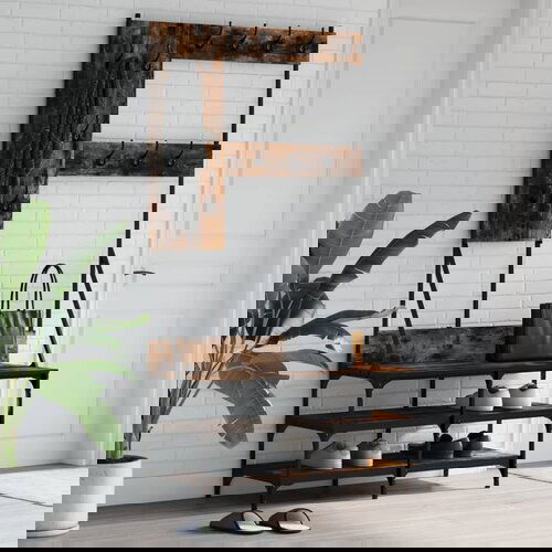 VidaXL Stalak za odjeću i cipele boja hrasta 100x40x184 cm Slike