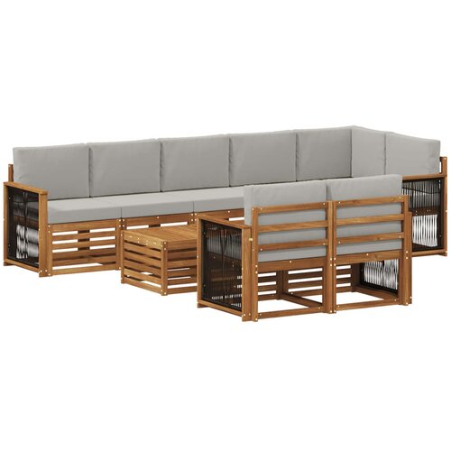  Setovi sofa Čvrsto drvo akacije Slike