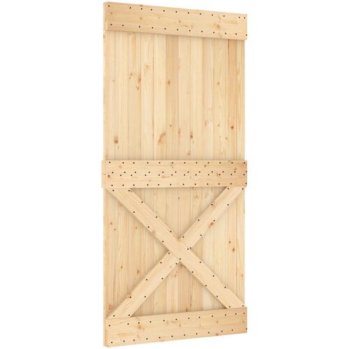 Klizna vrata NARVIK 100 x 210 cm (213,5 cm) Prirodna i crna Slike