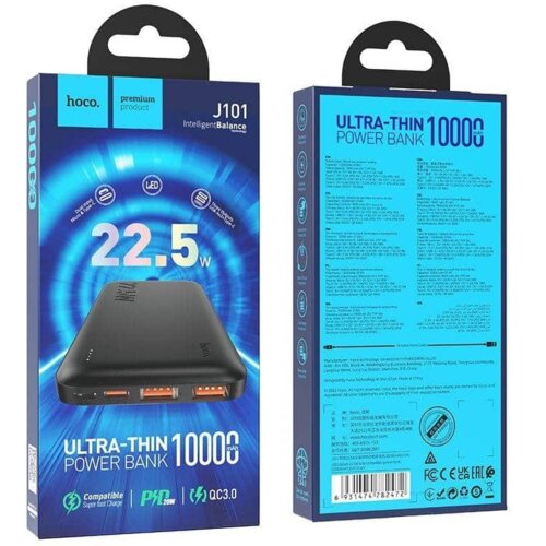 hoco. power bank 10000mAh PD QC 3A 22.5W J101 crni Cijene