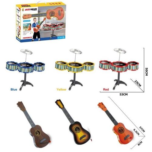  Muzicki set gitara i bubnjevi Cene