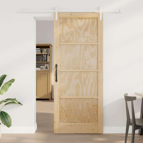  Klizna vrata Prirodna i bijela 86 x 211 cm Masivna borovina - Prirodna i bijela 86 x 211 cm 183 cm Cene
