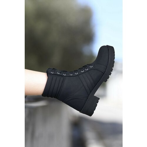 Riccon Extra Matte Black Women's Ankle Boots 0012285 Slike