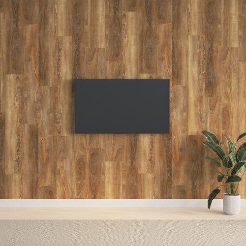  Zidne ploče s izgledom drva smeđe od PVC-a 2,06 m&sup2; Cijene